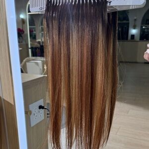 Covet & Mane 18” Dimensional Caramel Hand Tied Wefts (2, 40g) – New